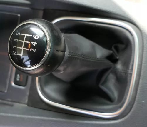 VW Golf 5 Schaltknauf Schaltsack Schaltung Schaltknüppel Leder 6-Gang