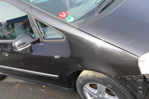 VW Sharan Kotflügel rechts vorne schwarz metallic LC9Z 2000-2009 Facelift (129437)