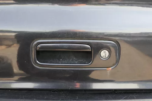 VW Sharan 7M Heckklappe Scheibe Klappe hinten ab Bj.2000 schwarz LC9Z Spoiler (129443)