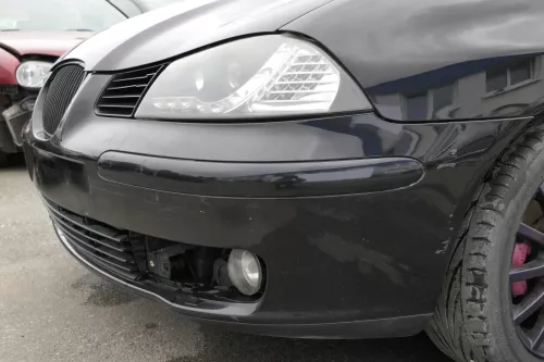 Seat Ibiza 6L Stoßstange Frontstoßstange vorne schwarz LC9Z bis ca.Anfang 2006 c (129507)
