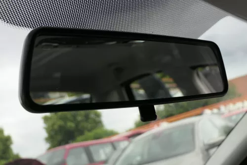 Seat ibiza 6L Spiegel Innenspiegel schwarz (129518)