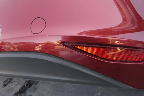 VW Golf 7 5G Limousine Stoßstange hinten Heckstoßstange rot sunsetred LA3X PDC (129550)