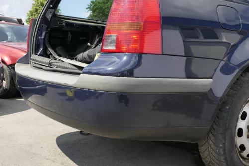 VW Golf 4 Kombi Avant Stoßstange hinten Heckstoßstange Stoßfänger blau LA5G perl (129711)