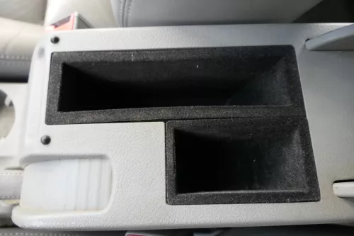 VW Passat 3BG Mittelarmlehne Armlehne Fach Lehne Mittelkonsole Leder grau flanel (129768)