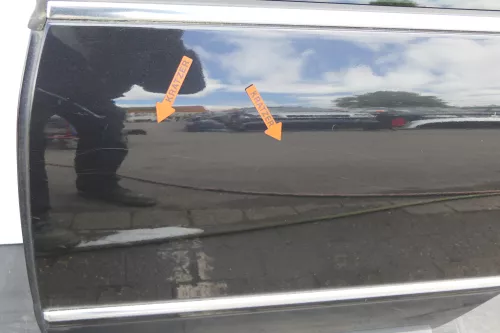 VW Passat 3B 3BG Kombi Variant Tür hinten links schwarz LC9Z metallic Scheibe (130015)