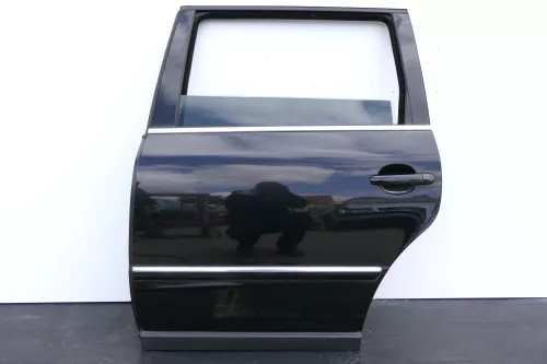 VW Passat 3B 3BG Kombi Variant Tür hinten links schwarz LC9Z metallic Scheibe