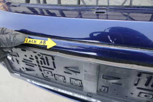 VW Polo 6N2 Stoßstange vorne Frontstoßstange Stoßfänger blau LB5N indigoblau (130033)