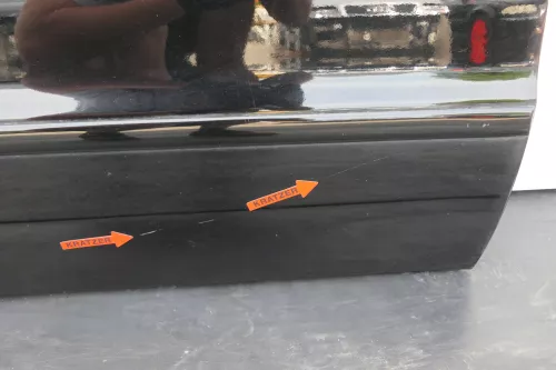 Audi A4 B5 Tür vorne rechts schwarz (Leiste+Griff beachten) Facelift (130046)