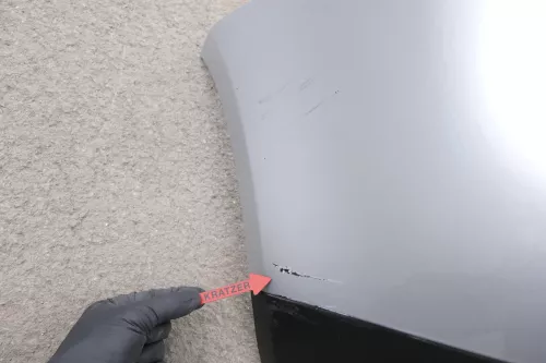 VW Touran 1T Stoßstange hinten Heckstoßstange Stoßfänger silber grau LA7W refle (130088)