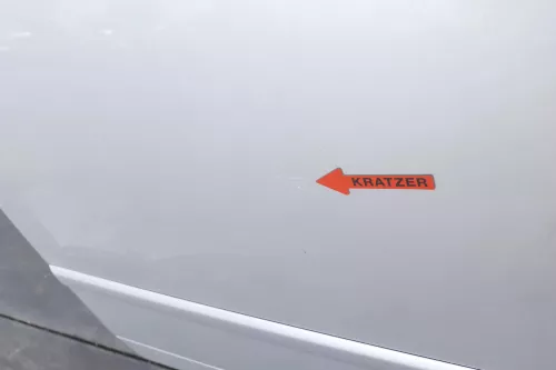 Audi A4 B6 8E nur das Türblatt Tür hinten links silber grau LY7W Kombi Avant (130116)