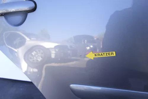 VW Touran 1T 1T3 Tür hinten rechts grau LD7X und  Scheibe Platinum grey (130147)