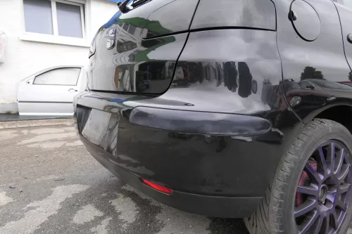 Seat Ibiza 6L Stoßstange Heckstoßstange hinten schwarz LC9Z metallic (130251)