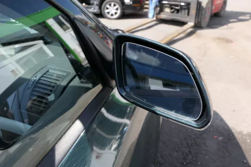 Skoda Octavia 1Z elektrischer Spiegel Außenspiegel rechts grün LF6K (130277)