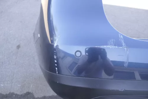 VW Passat 3C Kombi Stoßstange hinten Heckstoßstange grau blau LC5F PDC (130346)