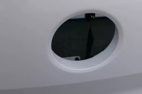 VW Polo 6R 6C Heckklappe Kofferraumklappe Klappe Scheibe weiß L0K1 (130365)