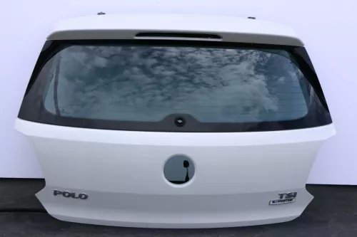 VW Polo 6R 6C Heckklappe Kofferraumklappe Klappe Scheibe weiß L0K1 (130365)