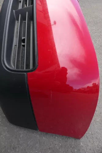 VW Lupo Stoßstange vorne Frontstoßstange Stoßfänger rot LY3D (130802)