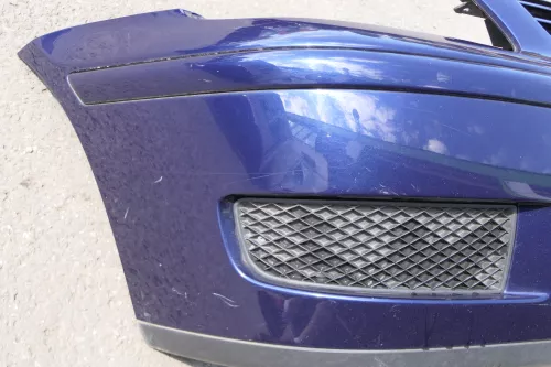 VW Polo 6N2 Stoßstange vorne Frontstoßstange Stoßfänger blau LB5N und Grill (130808)