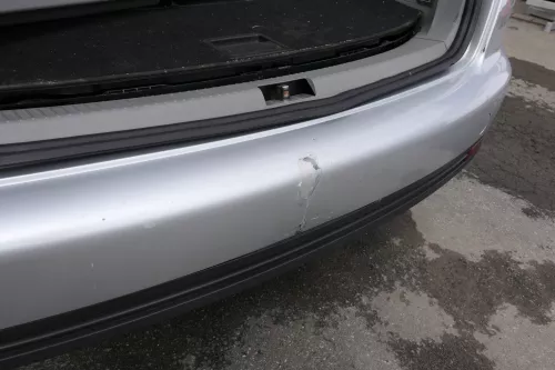 VW Touran 1T Stoßstange hinten Heckstoßstange Stoßfänger silber grau LA7W ref (140007)