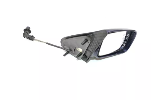 VW Polo 6N manueller manuell Spiegel Außenspiegel rechts mit Glas blau LB5N