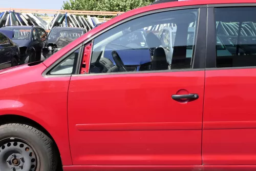 VW Touran 1T 1T3 Tür vorne links Fahrertür rot LY3D Tornadorot - OHNE Anbauteile (140882)