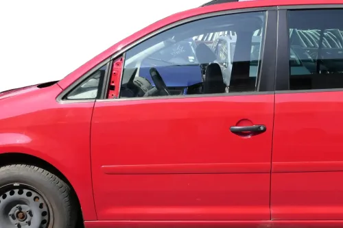 VW Touran 1T 1T3 Tür vorne links Fahrertür rot LY3D Tornadorot - OHNE Anbauteile