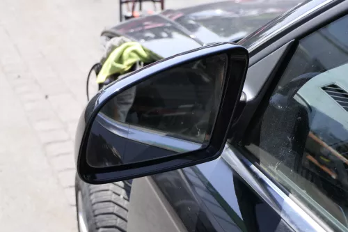 Aud A4 B6 8E B7 Spiegel Außenspiegel links elektrisch verstellbar schwarz LZ9Y (140925)