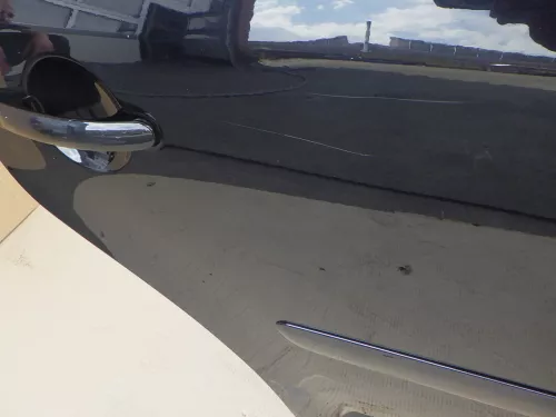 VW Touran 1T 1T3 Tür hinten rechts schwarz metallic LC9Z blackmagic mit Scheibe (141100)