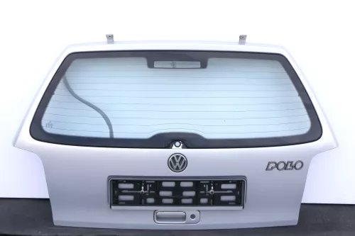 VW Polo 6N Heckklappe Klappe hinten Kofferraumklappe mit Scheibe silber LB7Z