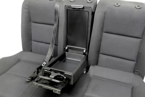 Audi A4 B6 B7 8E Limousine Sitz Rückbank Rücksitzbank hinten schwarz II (141642)