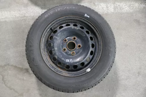 VW Golf 6 Caddy 2K 195/65 R15 91T Winterreifen M+S Felgen Reifen M&S 2x5mm 2x8mm (141766)