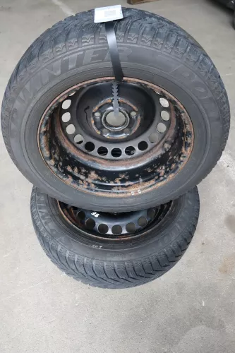 2x Audi A4 8E A6 4B 195/65 R15 91H Winterreifen M&S Reifen Felgen 5mm (142020)