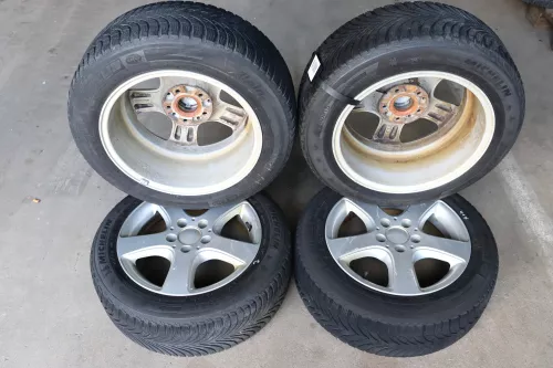 Audi A4 8K B8 Alufelgen Felgen Reifen 205/55 R16 91T M&S Winterreifen Borbet (142063)