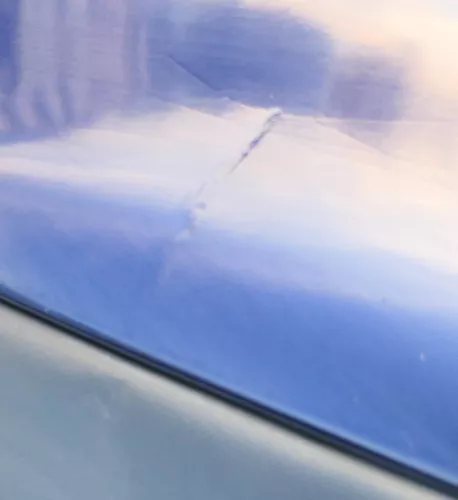 VW Golf 4 Limousine Stoßstange hinten Heckstoßstange Stoßfänger blau LB5N indi (142190)