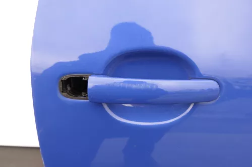 VW Lupo 6E 3L FSI Tür vorne rechts Beifahrertür grau blau LW5Z (mechanis Fenster (142316)