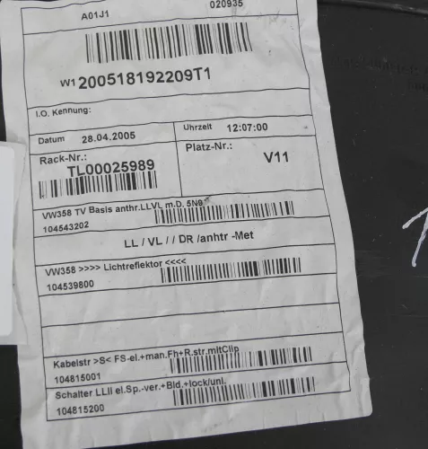 VW Touran 4x Türverkleidung Verkleidung Tür vorne +hinten links anthrazit 142666 (142666)