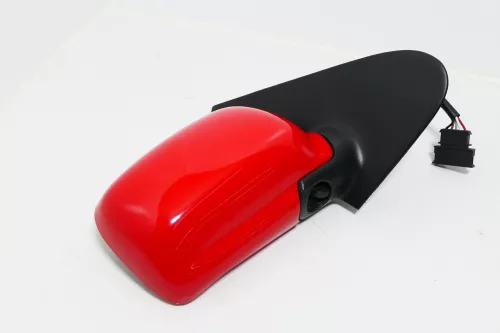 VW Polo 6N elektrischer Spiegel Außenspiegel rechts außen rot LP3G (143108)