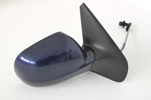 VW Golf 4 Bora manueller Spiegel vorne rechts Außenspiegel blau LB5N
