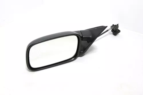 VW Passat 3A 35i mechansicher Spiegel Außenspiegel links mit Glas schwarz matt