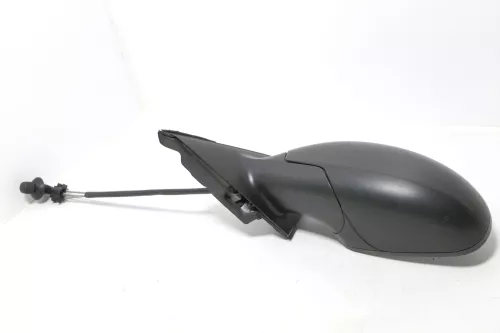 Seat Ibiza 6L mechanischer manuell Spiegel Außenspiegel links schwarz matt blac (143196)