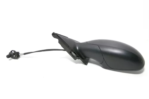 Seat Ibiza 6L mechanischer manuell Spiegel Außenspiegel links schwarz matt Glas (143200)