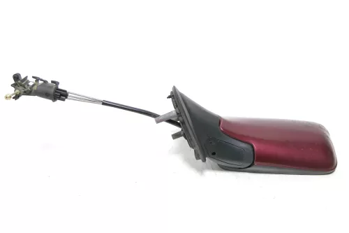 VW Golf 3 Vento manueller Spiegel Außenspiegel links mit Glas rot LC3C (143307)