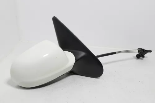 VW Polo Kombi mechanischer Spiegel vorne rechts Außenspiegel weiß LB9A abBj.1999 (143324)