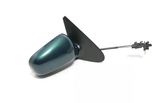 VW Polo 6N manueller mechanischer Spiegel Außenspiegel rechts grün LC6P (143386)