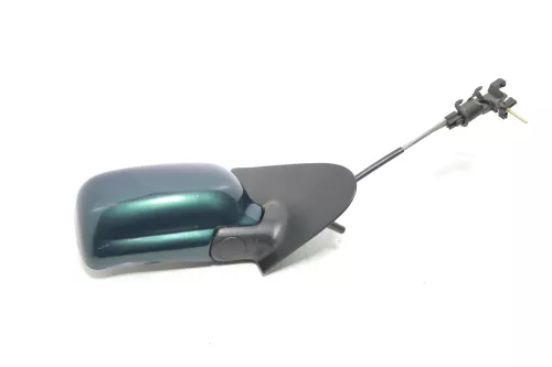 VW Polo 6N manueller mechanischer Spiegel Außenspiegel rechts grün LC6P (143386)