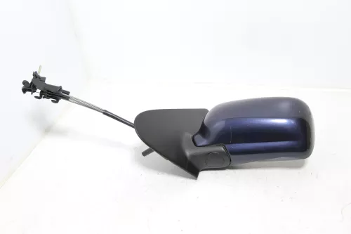 VW Polo 6N manueller manuell Spiegel Außenspiegel links mit Glas blau dunkelblau (143404)