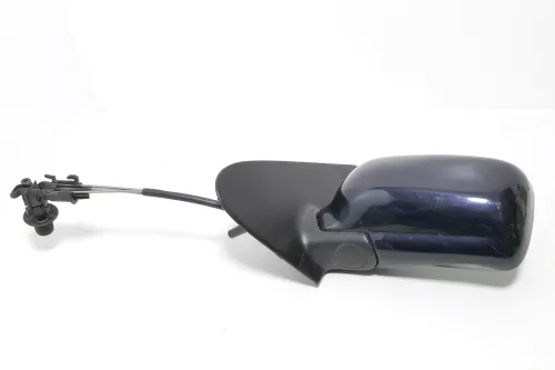 VW Polo 6N manueller manuell Spiegel Außenspiegel links + Glas blau LC5H (143420)