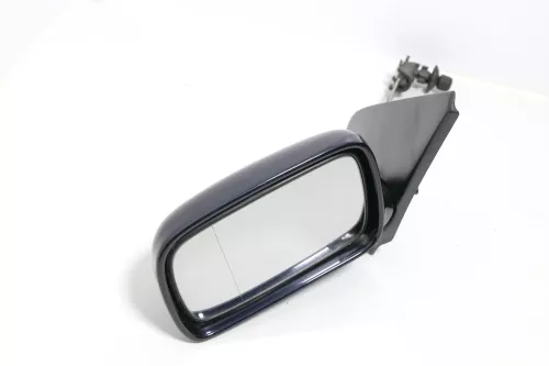 VW Polo 6N manueller manuell Spiegel Außenspiegel links + Glas blau LC5H