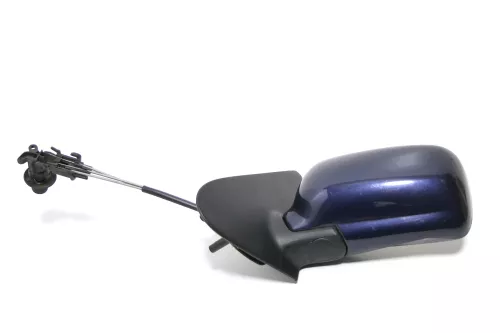 VW Polo 6N manueller manuell Spiegel Außenspiegel links + Glas blau LN5Y windsor (143423)