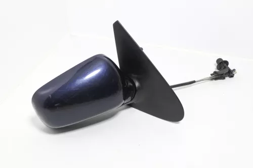 VW Polo 6N manueller manuell Spiegel Außenspiegel rechts blau dunkelblau & Glas (143427)